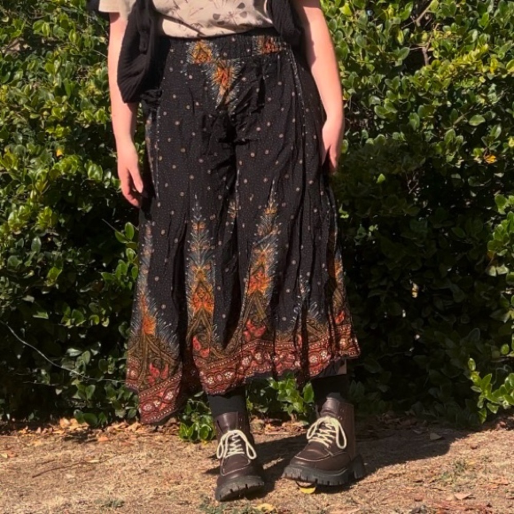 SOLD Mexicali Blues Wide leg flowy, hippie, earthy, whimsical pants